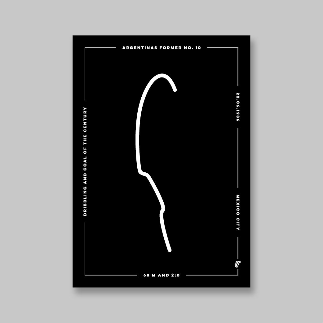 Argentinas Former No. 10 Postcard