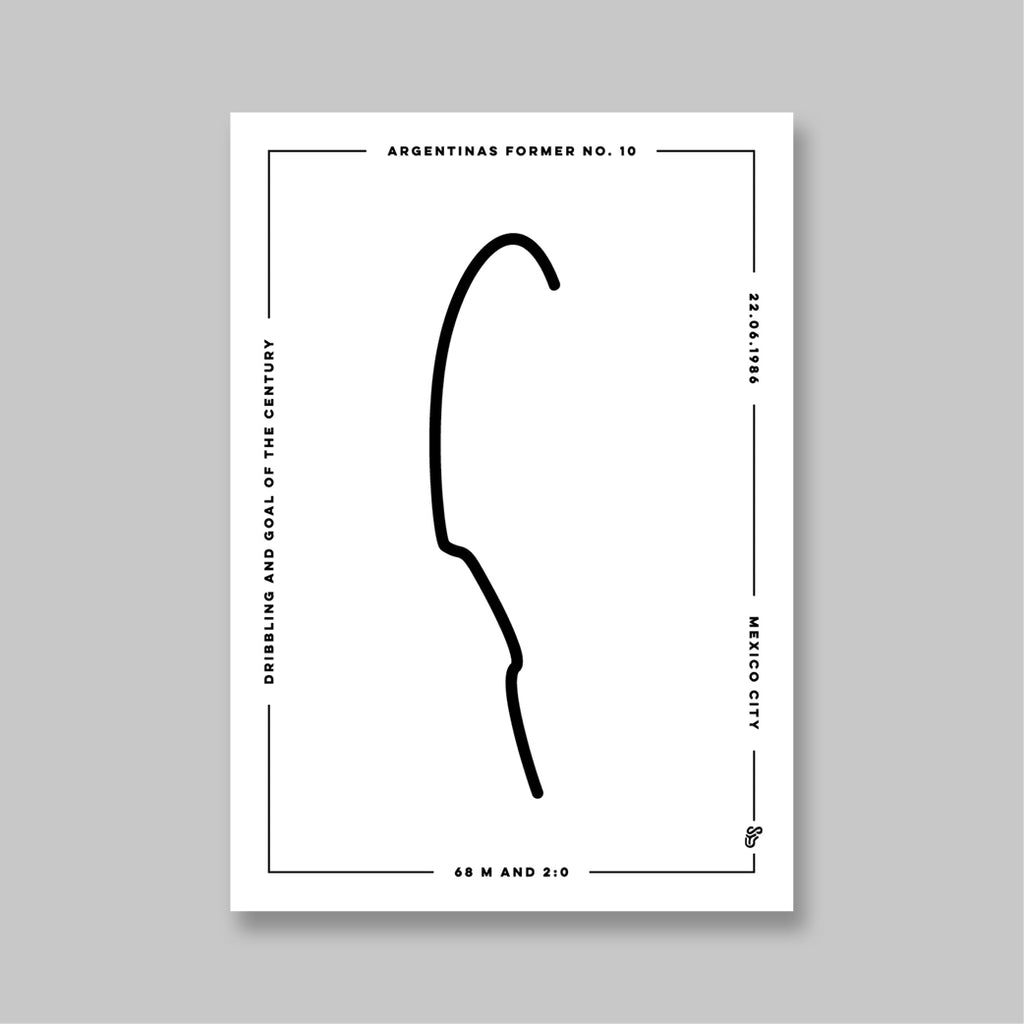 Argentinas Former No. 10 Postcard