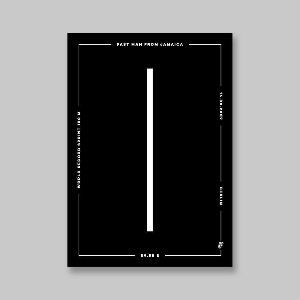 Fast Man From Jamaica Postcard