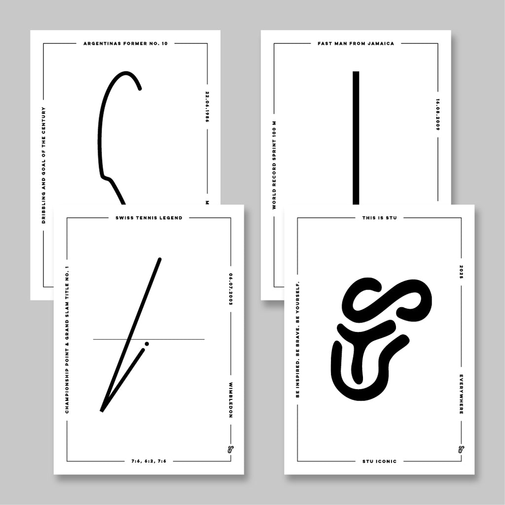 Postcards set white